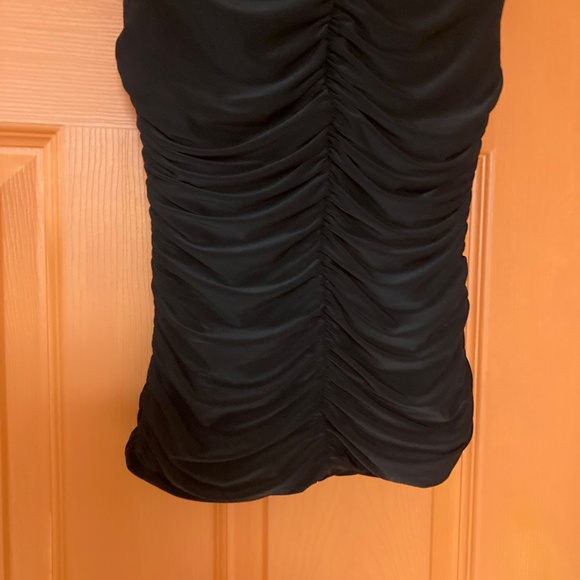 NWT Naked Wardrobe Black Ruched Top Sz XS - Picture 3 of 4
